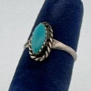 Navajo Sterling Silver Turquoise Ring